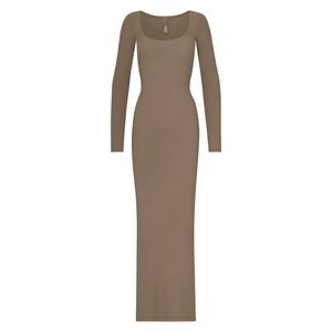 Skims Long Slip Dress Soft Lounge